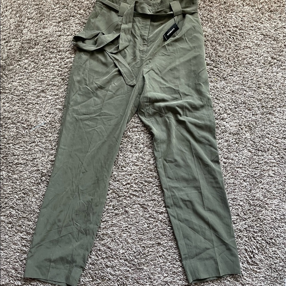 olive green express pants